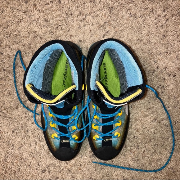 LA SPORTIVA Hiking Boots TRANGO CUBE GTX Mountaineering BLUE - Sz 7 Italy - Picture 10 of 16